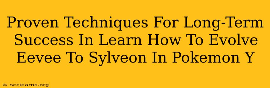 Proven Techniques For Long-Term Success In Learn How To Evolve Eevee To Sylveon In Pokemon Y