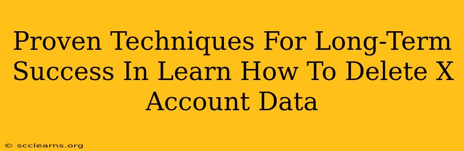 Proven Techniques For Long-Term Success In Learn How To Delete X Account Data