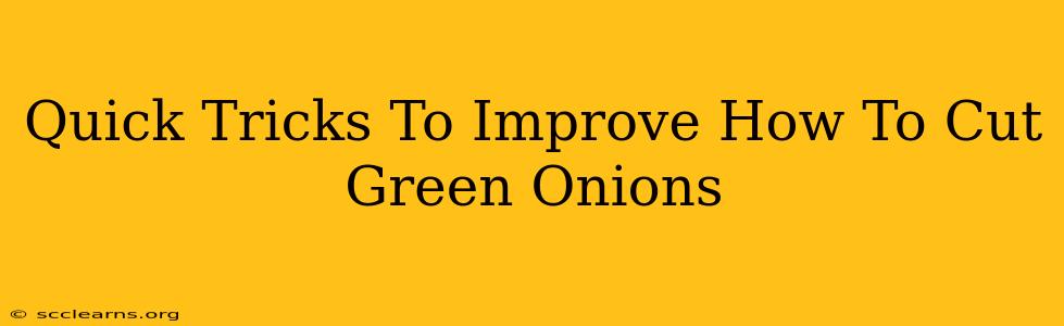 Quick Tricks To Improve How To Cut Green Onions