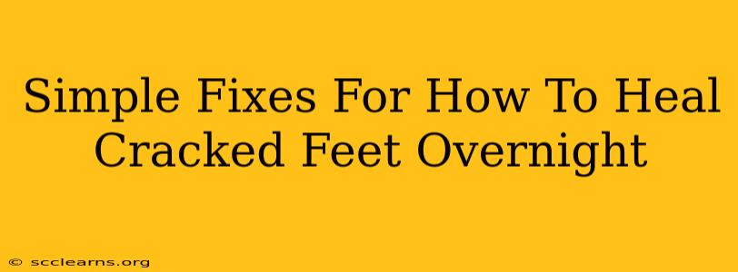 Simple Fixes For How To Heal Cracked Feet Overnight