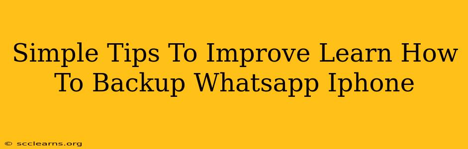 Simple Tips To Improve Learn How To Backup Whatsapp Iphone