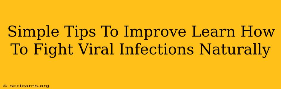 Simple Tips To Improve Learn How To Fight Viral Infections Naturally