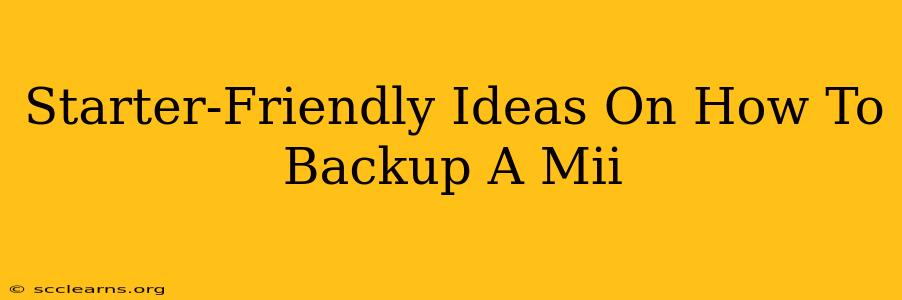 Starter-Friendly Ideas On How To Backup A Mii