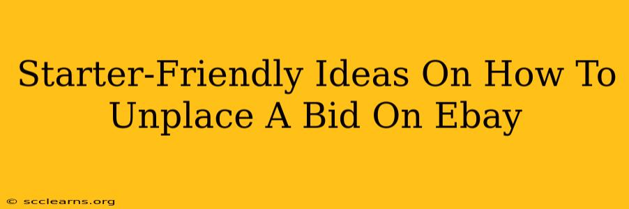 Starter-Friendly Ideas On How To Unplace A Bid On Ebay