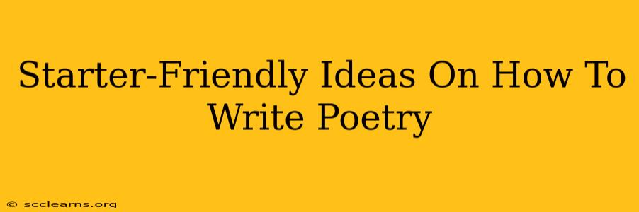 Starter-Friendly Ideas On How To Write Poetry