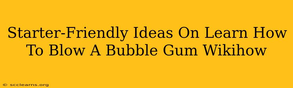 Starter-Friendly Ideas On Learn How To Blow A Bubble Gum Wikihow