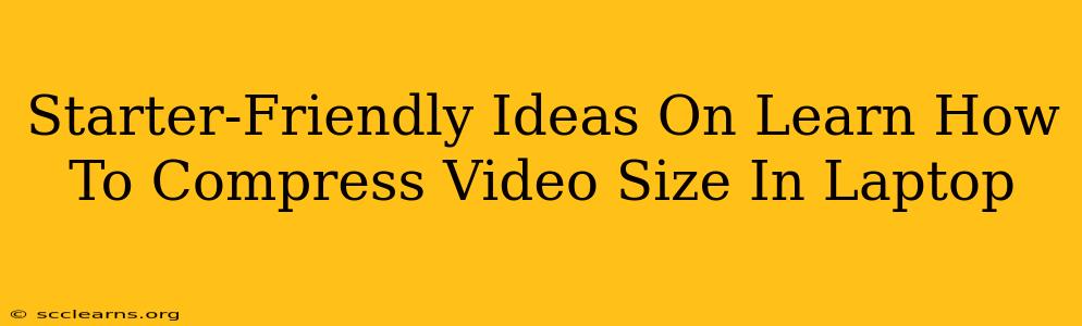 Starter-Friendly Ideas On Learn How To Compress Video Size In Laptop