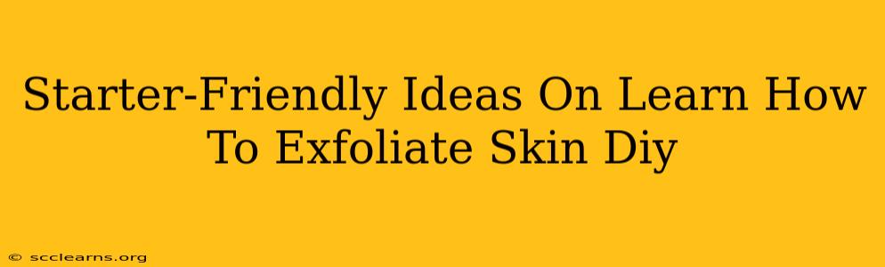 Starter-Friendly Ideas On Learn How To Exfoliate Skin Diy