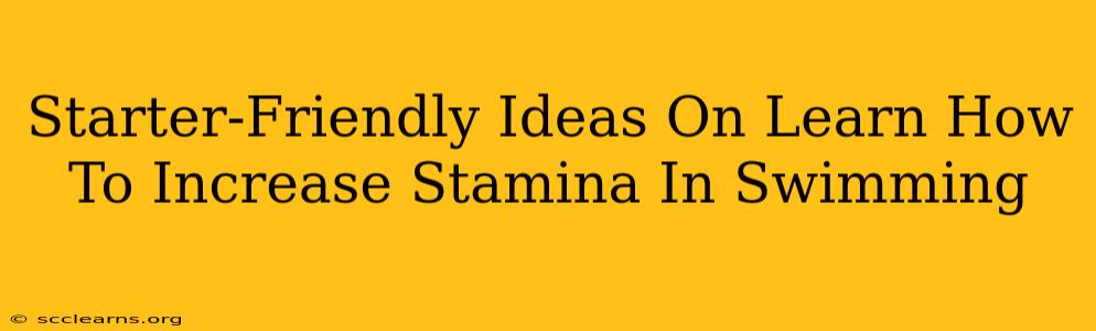 Starter-Friendly Ideas On Learn How To Increase Stamina In Swimming