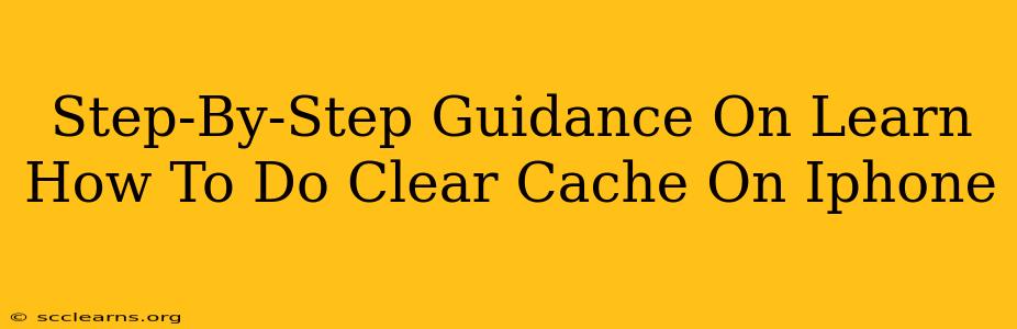 Step-By-Step Guidance On Learn How To Do Clear Cache On Iphone