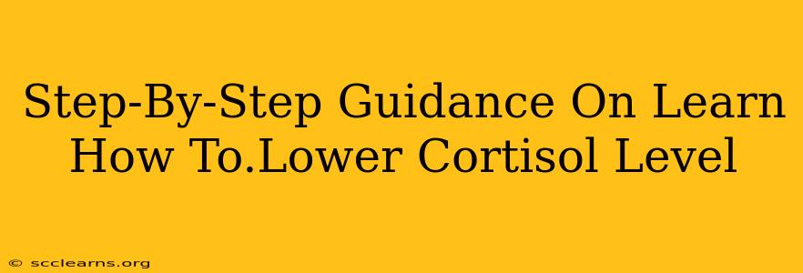 Step-By-Step Guidance On Learn How To.Lower Cortisol Level