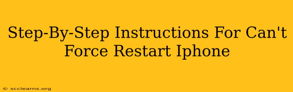 Step-By-Step Instructions For Can't Force Restart Iphone