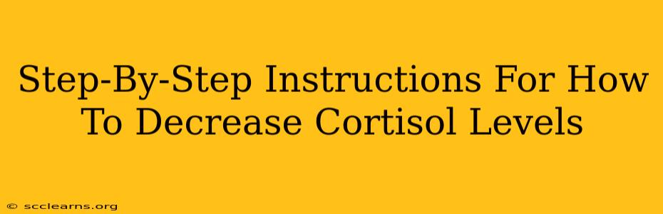 Step-By-Step Instructions For How To Decrease Cortisol Levels