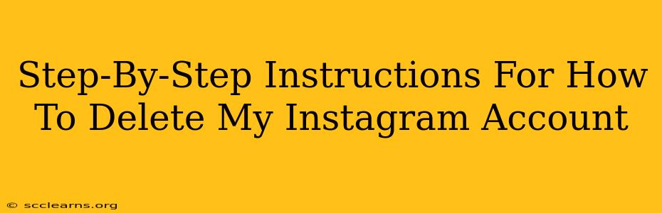 Step-By-Step Instructions For How To Delete My Instagram Account