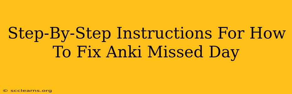 Step-By-Step Instructions For How To Fix Anki Missed Day