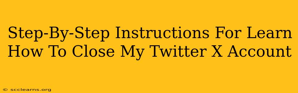 Step-By-Step Instructions For Learn How To Close My Twitter X Account