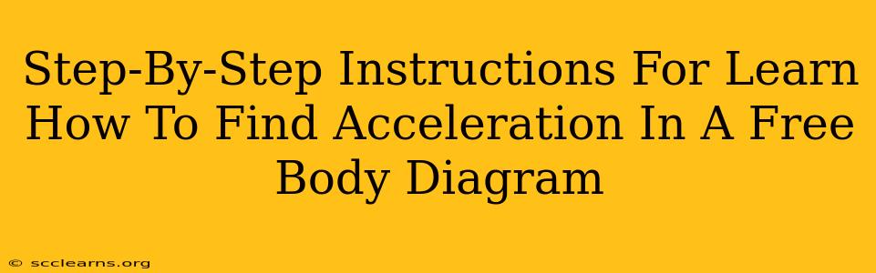 Step-By-Step Instructions For Learn How To Find Acceleration In A Free Body Diagram