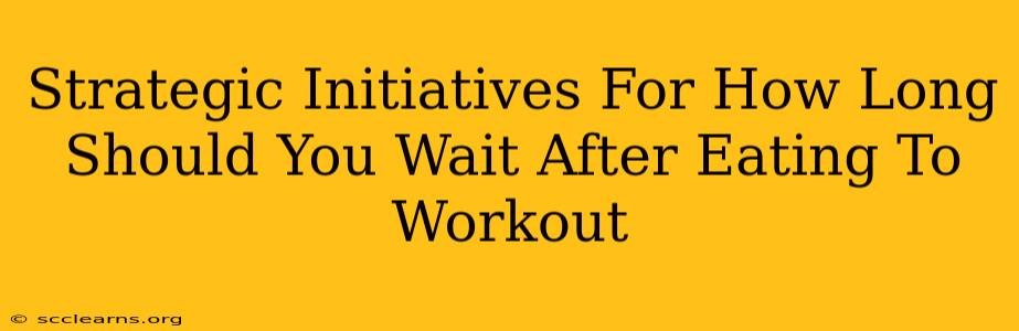 Strategic Initiatives For How Long Should You Wait After Eating To Workout