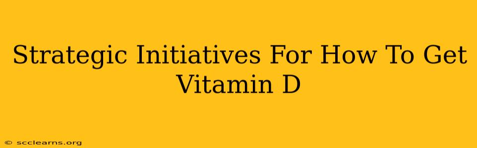 Strategic Initiatives For How To Get Vitamin D