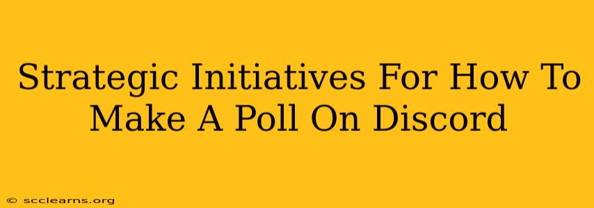 Strategic Initiatives For How To Make A Poll On Discord