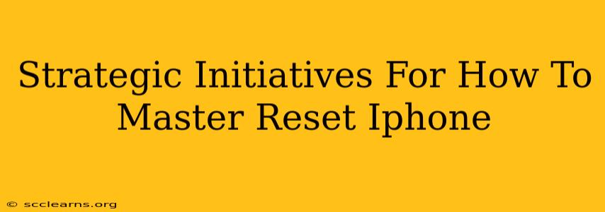 Strategic Initiatives For How To Master Reset Iphone