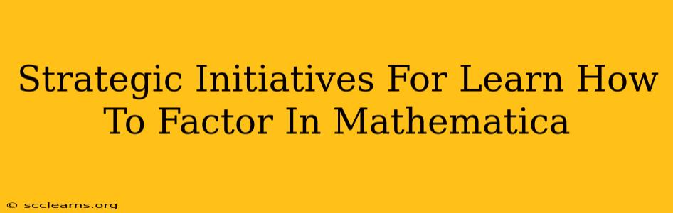 Strategic Initiatives For Learn How To Factor In Mathematica