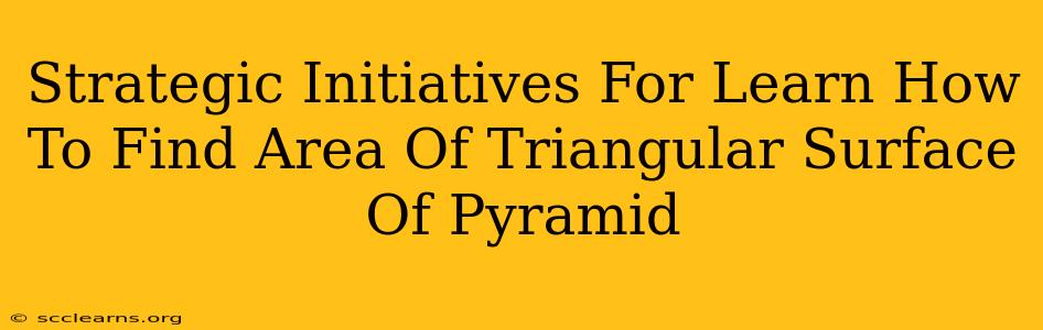 Strategic Initiatives For Learn How To Find Area Of Triangular Surface Of Pyramid