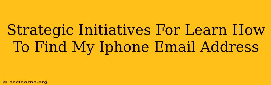 Strategic Initiatives For Learn How To Find My Iphone Email Address