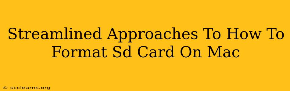 Streamlined Approaches To How To Format Sd Card On Mac