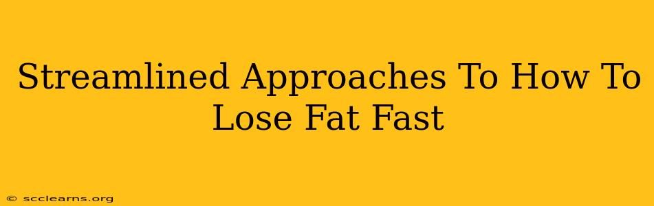 Streamlined Approaches To How To Lose Fat Fast