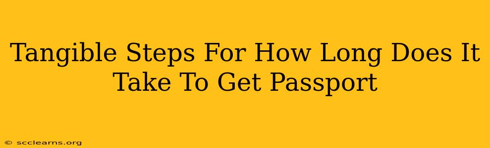 Tangible Steps For How Long Does It Take To Get Passport