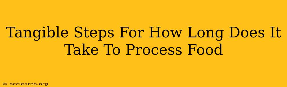 Tangible Steps For How Long Does It Take To Process Food