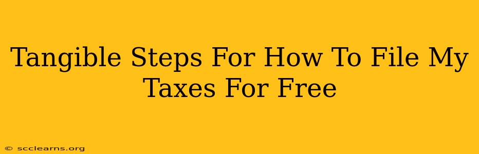 Tangible Steps For How To File My Taxes For Free