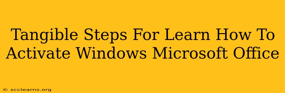 Tangible Steps For Learn How To Activate Windows Microsoft Office