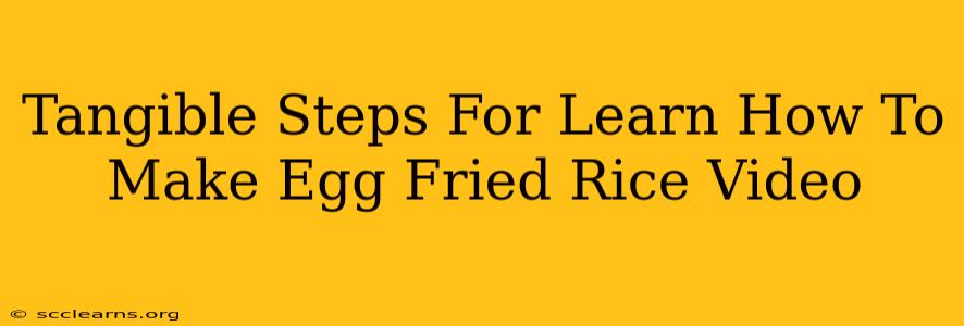 Tangible Steps For Learn How To Make Egg Fried Rice Video