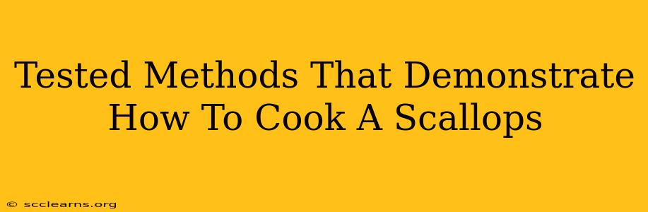 Tested Methods That Demonstrate How To Cook A Scallops