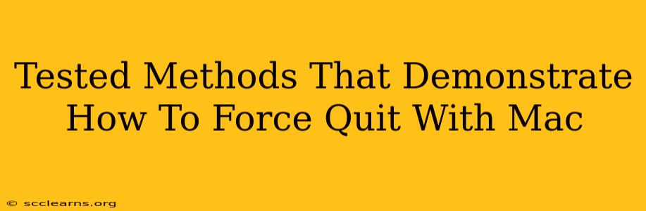 Tested Methods That Demonstrate How To Force Quit With Mac