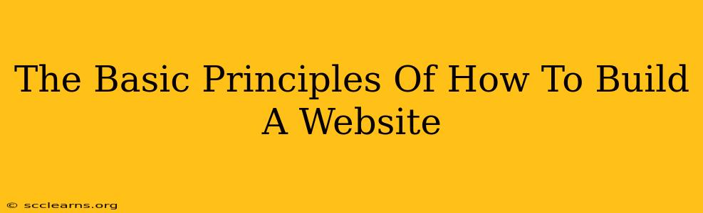 The Basic Principles Of How To Build A Website