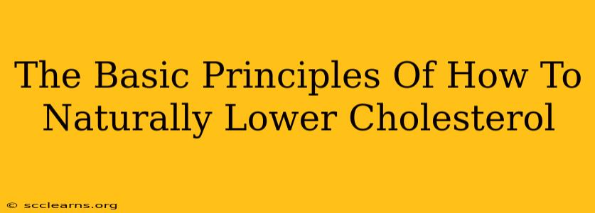 The Basic Principles Of How To Naturally Lower Cholesterol