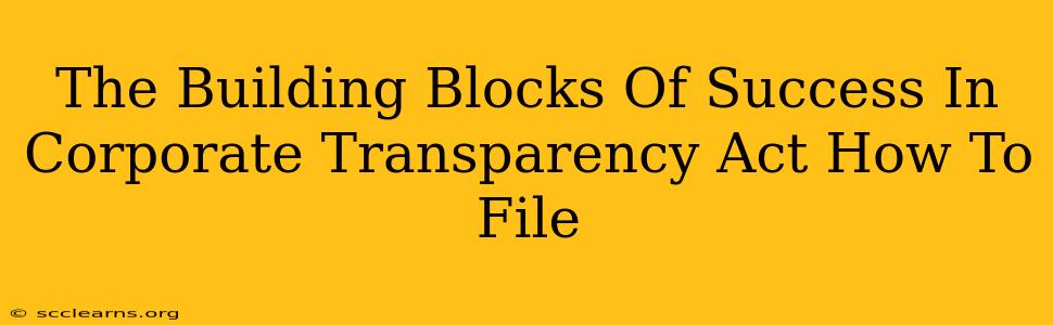 The Building Blocks Of Success In Corporate Transparency Act How To File