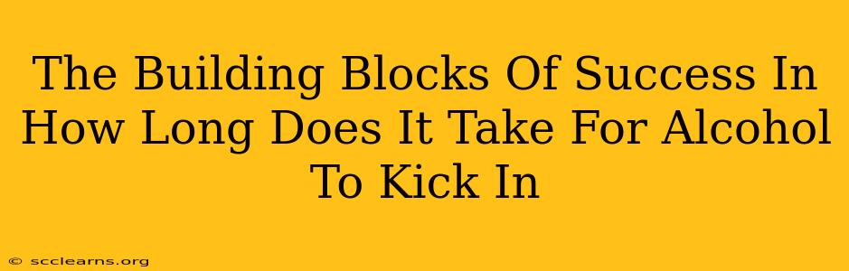 The Building Blocks Of Success In How Long Does It Take For Alcohol To Kick In