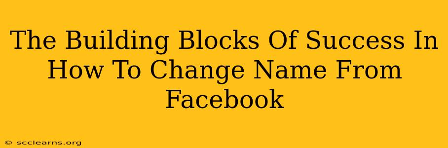 The Building Blocks Of Success In How To Change Name From Facebook