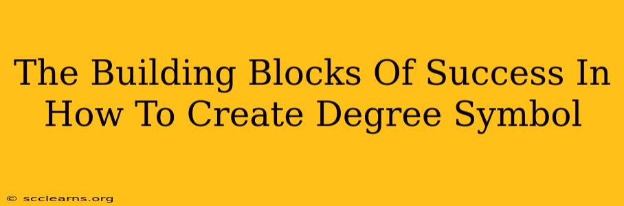 The Building Blocks Of Success In How To Create Degree Symbol