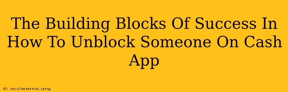 The Building Blocks Of Success In How To Unblock Someone On Cash App