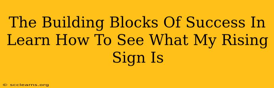 The Building Blocks Of Success In Learn How To See What My Rising Sign Is