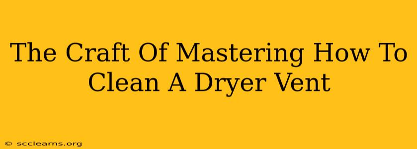 The Craft Of Mastering How To Clean A Dryer Vent