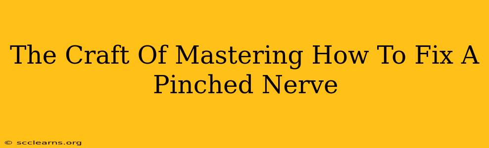 The Craft Of Mastering How To Fix A Pinched Nerve