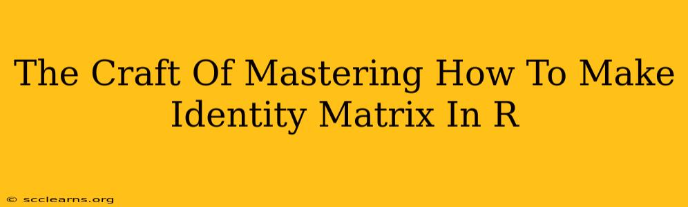 The Craft Of Mastering How To Make Identity Matrix In R