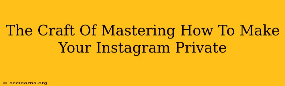 The Craft Of Mastering How To Make Your Instagram Private