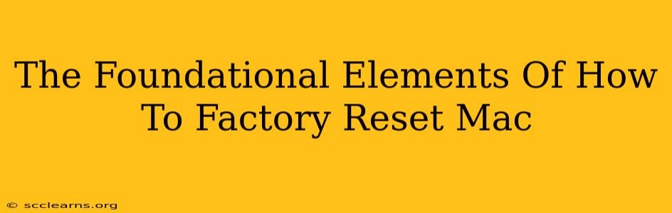 The Foundational Elements Of How To Factory Reset Mac